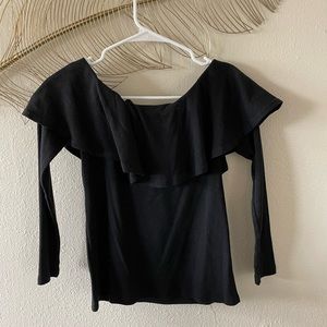 Black Off the Shoulder Top